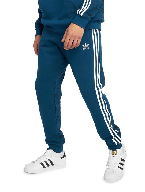 adidas originals ay7783 jogginghose mit kleeblatt-logo blau herren|Manner .